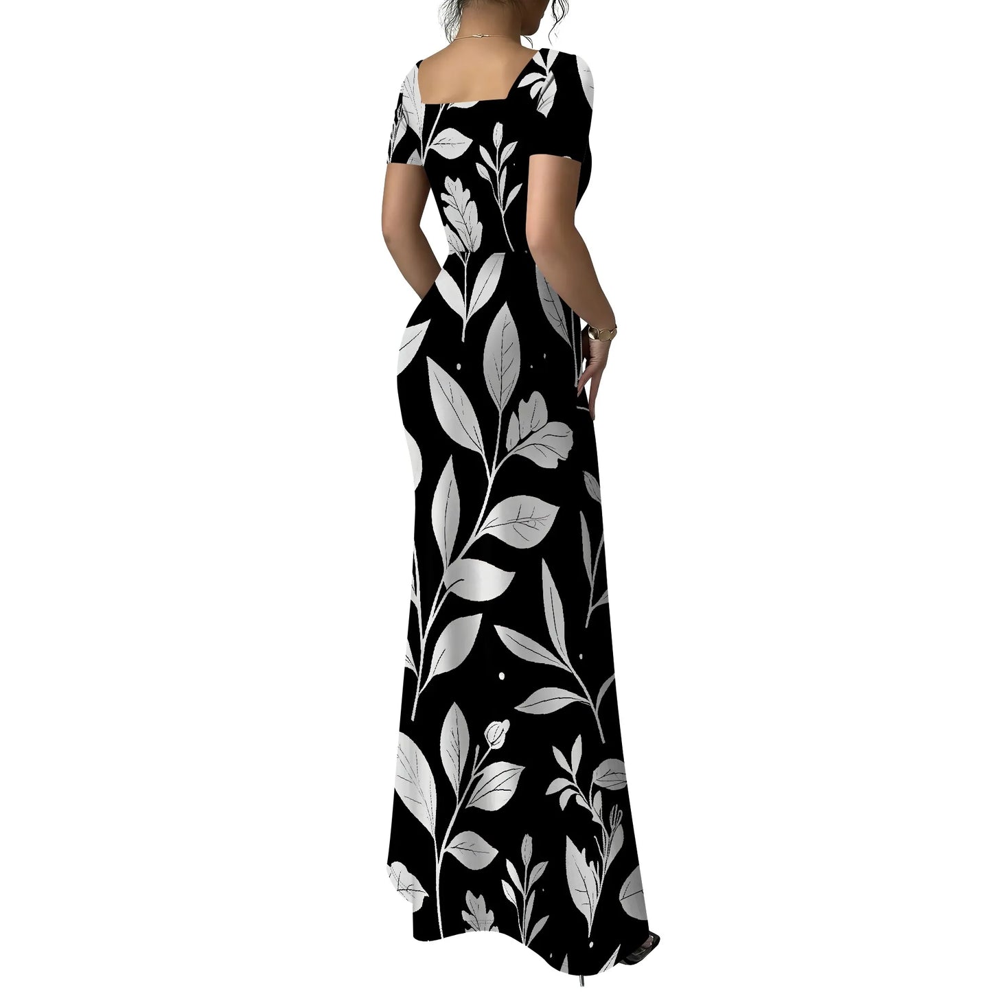 Summer Casual Short Sleeve Midi Dresses