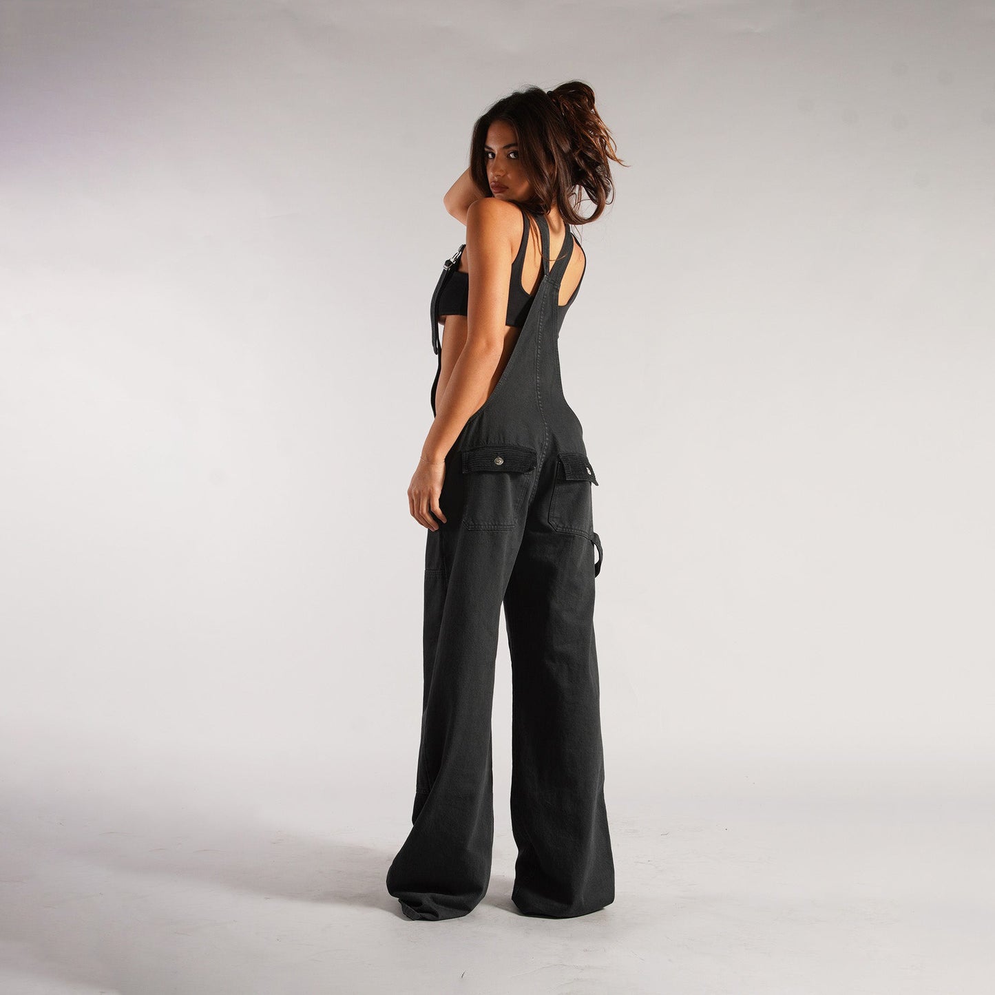 Denim Overalls With Suspenders