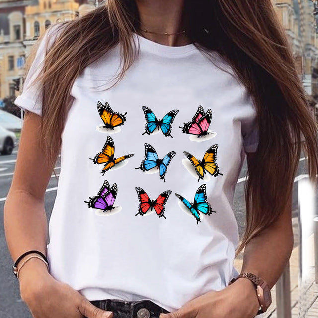 Butterfly Graphic Printed T-Shirt