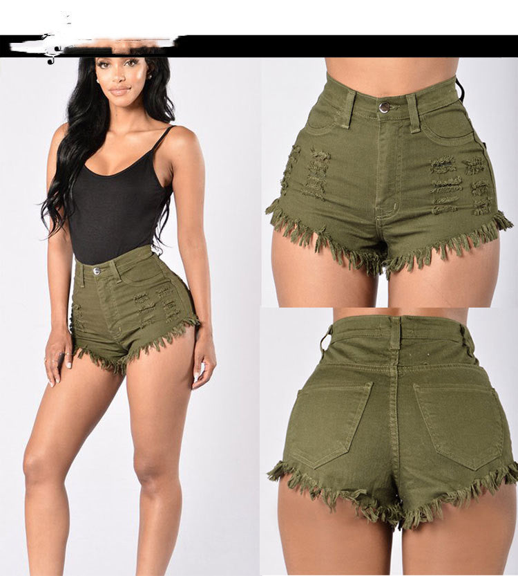 Sexy Frayed Denim Shorts