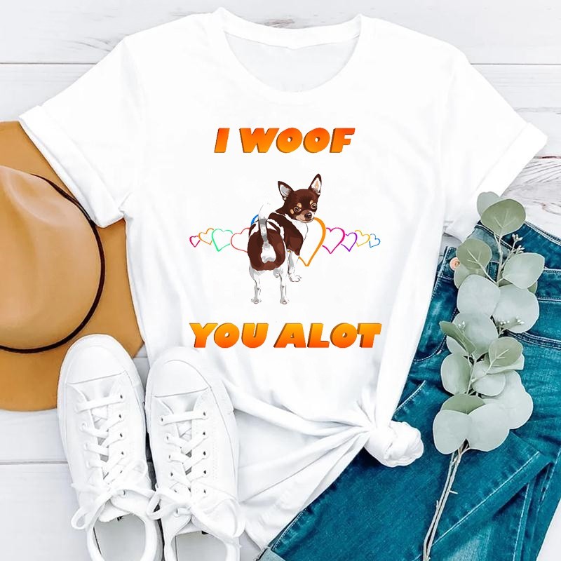 Dog Mom Casual Short Sleeve T-shirt