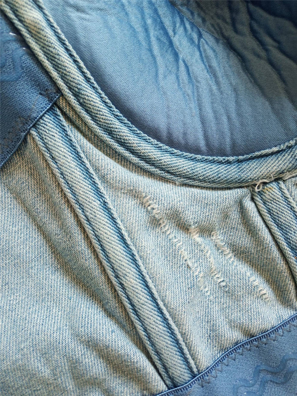Fashion Blue Denim Top