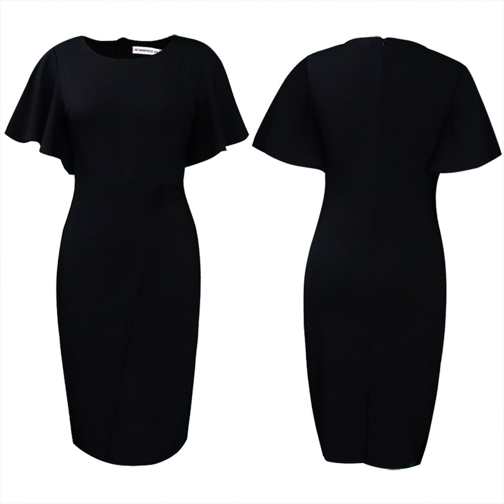 Fashionable With Side-slit Sheath Plus Size Dress