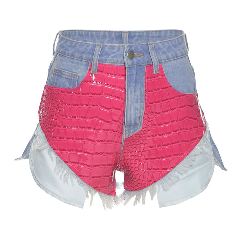 Bag Hip Denim Shorts