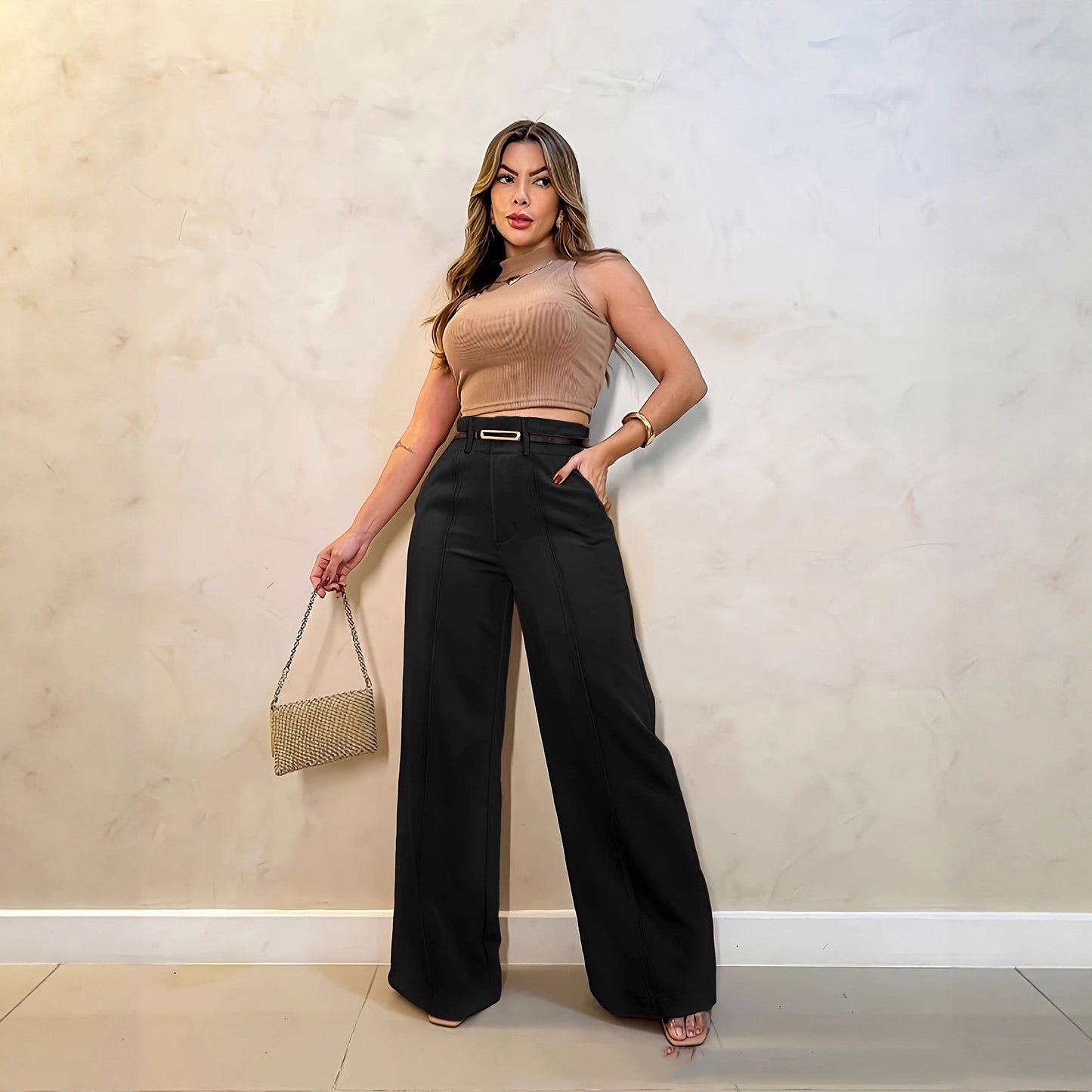 Casual Mopping Straight-leg Pants