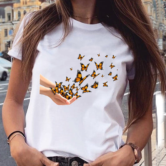 Butterfly Graphic Printed T-Shirt