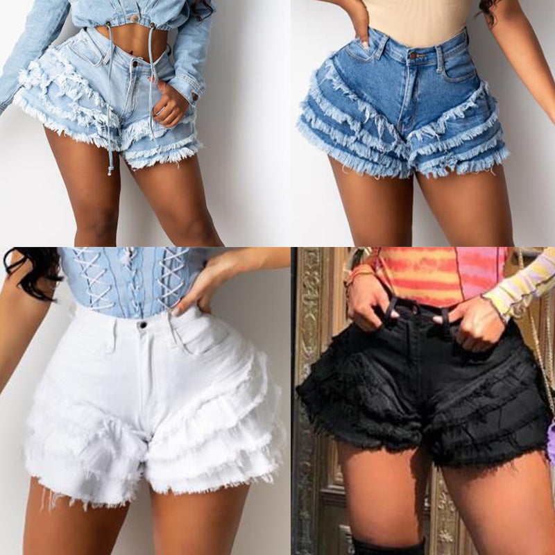 Independent Station Frayed Denim Shorts