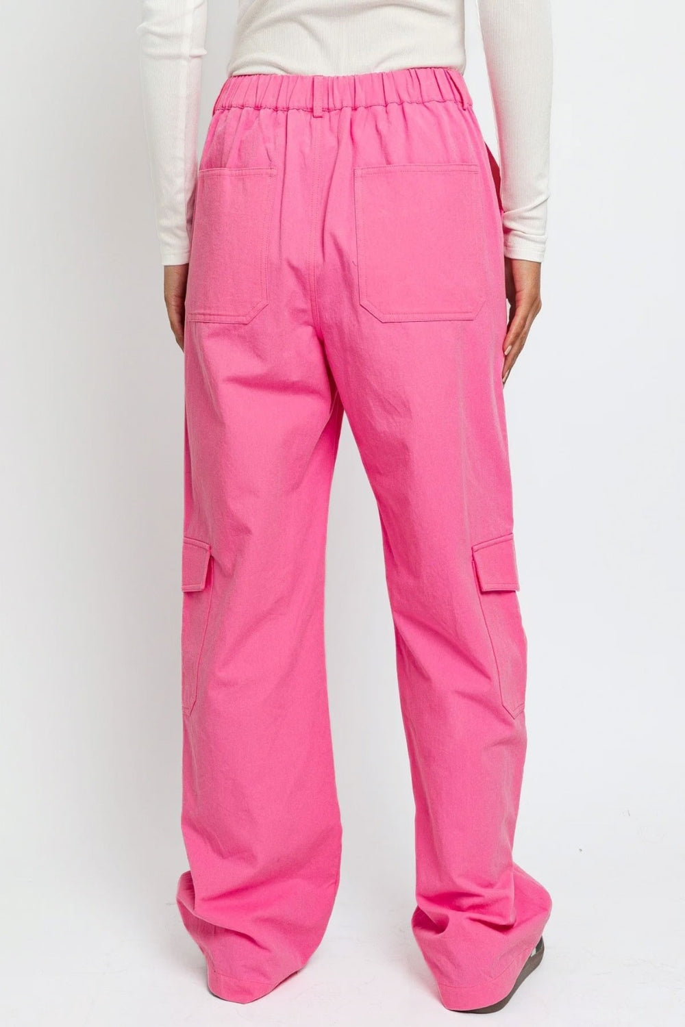 High Waisted Wide Leg Cargo Pants