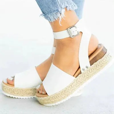 Wedge fish mouth shoes