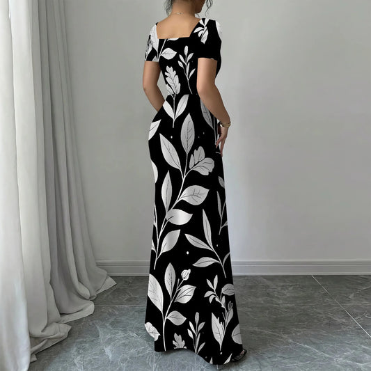 Summer Casual Short Sleeve Midi Dresses