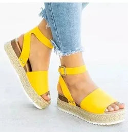 Wedge fish mouth shoes