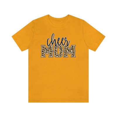 Leopard Print Cheerleading Mother T-shirt