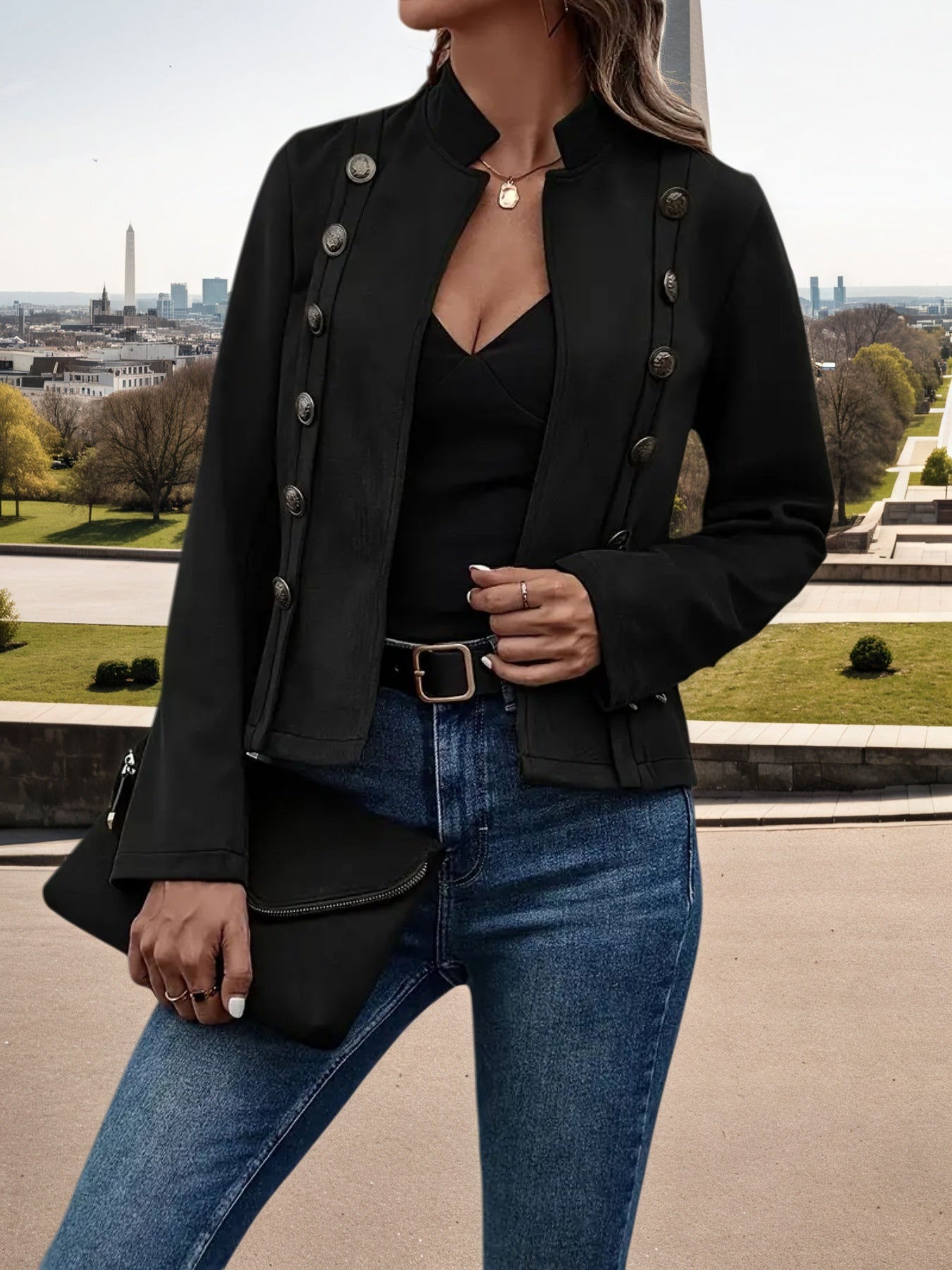 Double Breasted Decorative Jacket