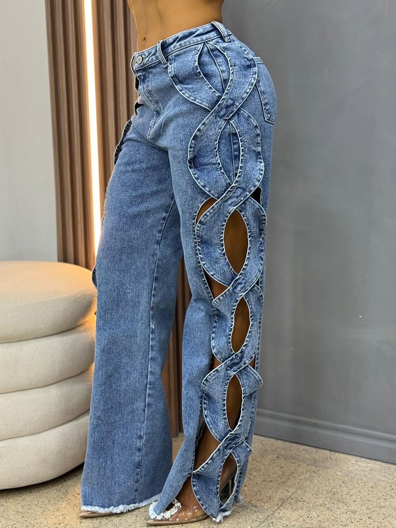 Side S Line Denim Jeans