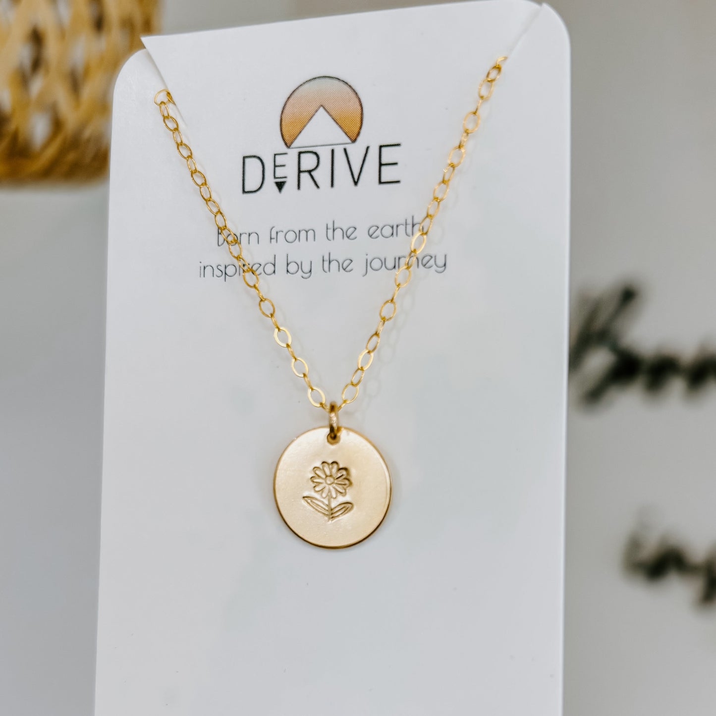 Hand Stamped Medium Coin Necklace
