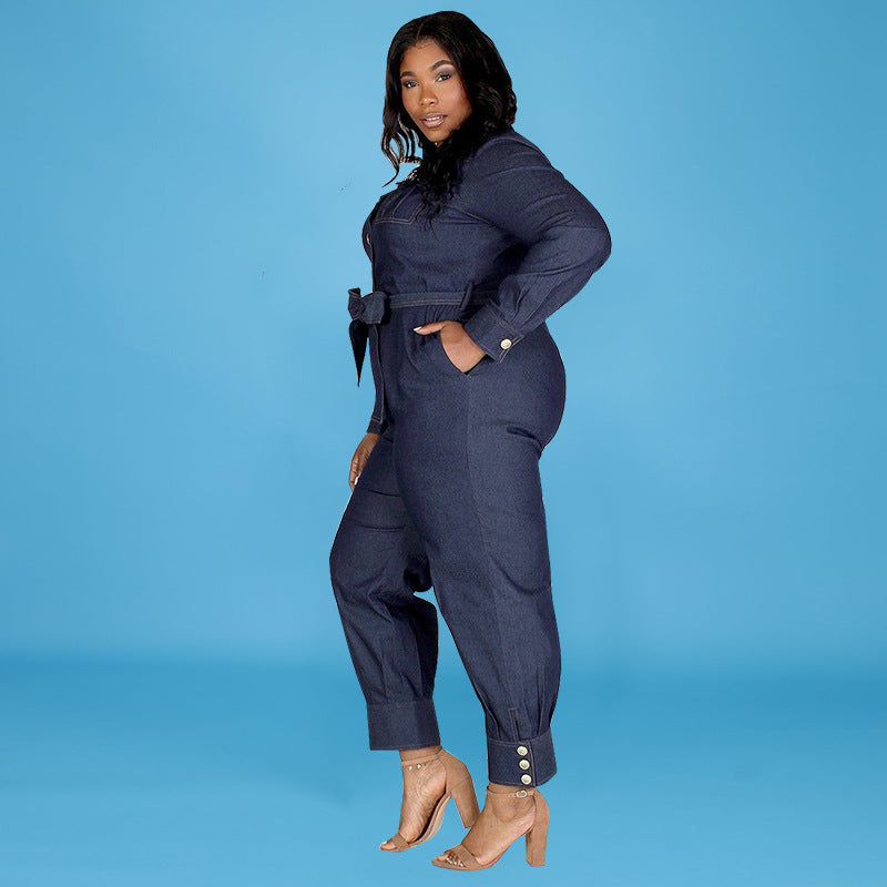 Washed Denim All In One