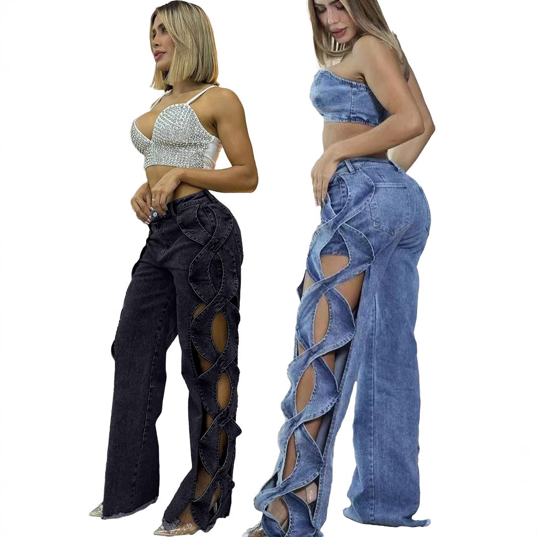 Side S Line Denim Jeans