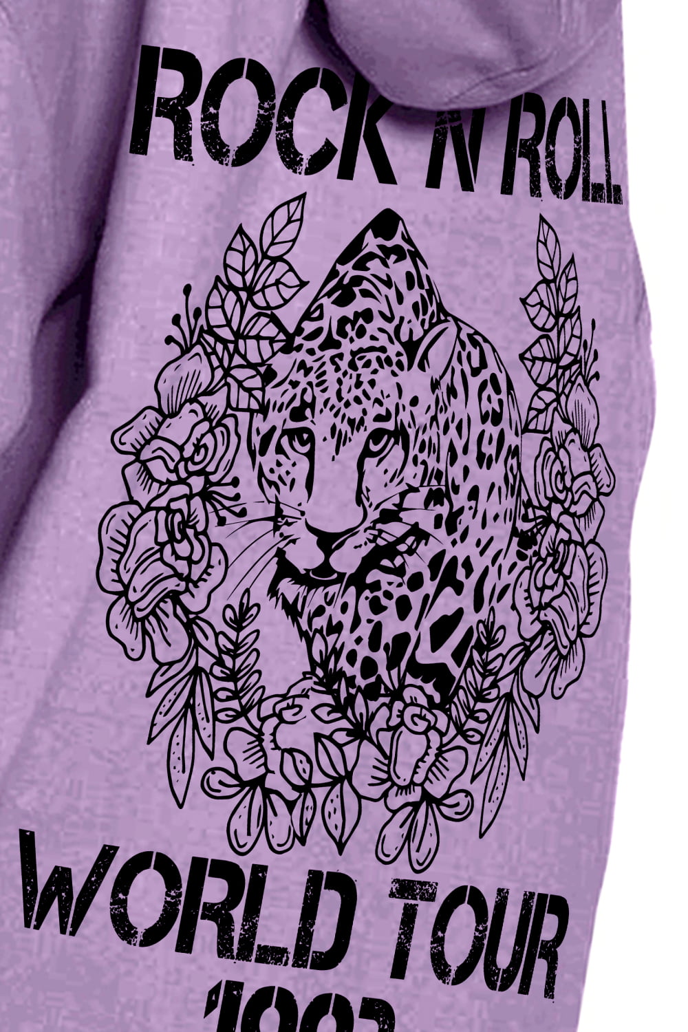 Simply Love Simply Love Full Size Leopard Slogan Graphic Hoodie