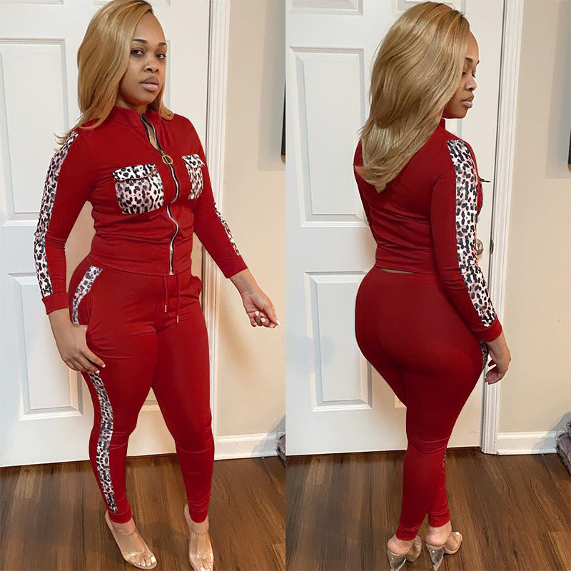 Ladies Two Piece Set Girl Suit