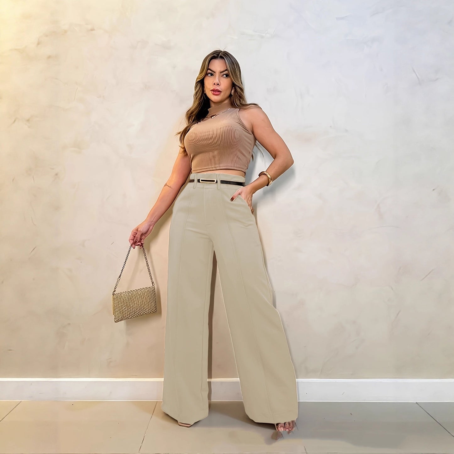 Casual Mopping Straight-leg Pants