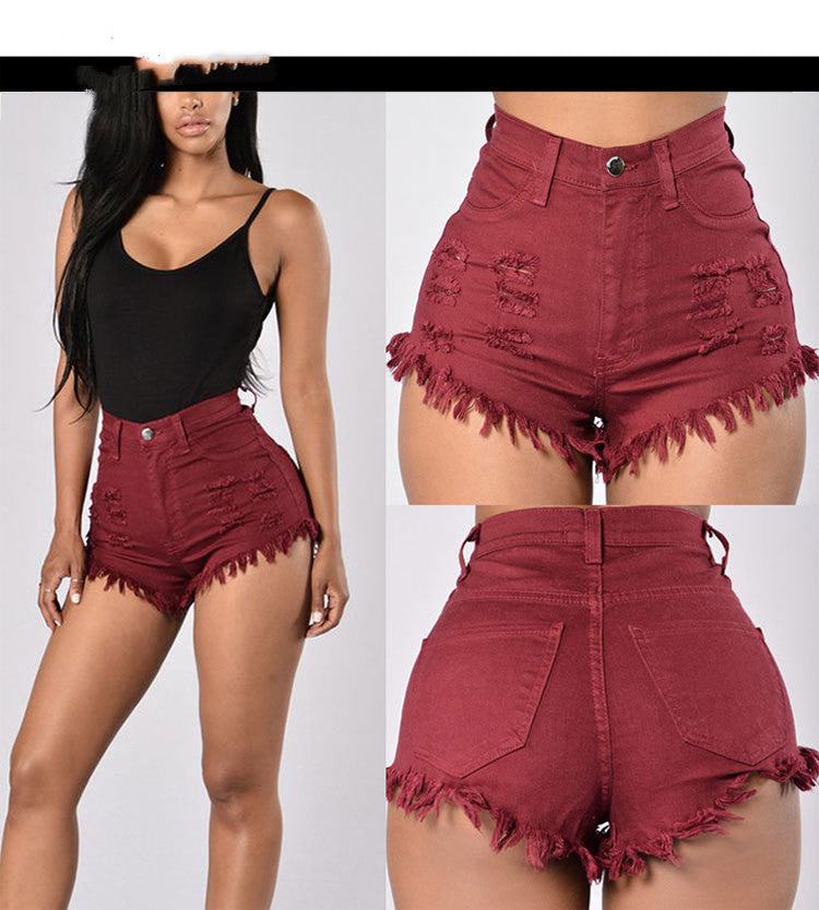 Sexy Frayed Denim Shorts