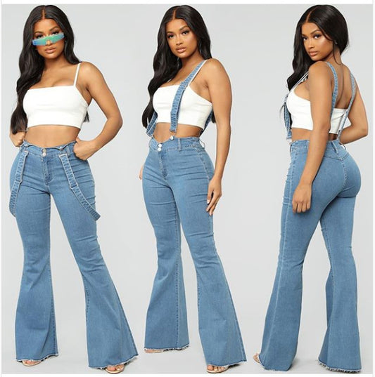 Denim Suspender Trousers