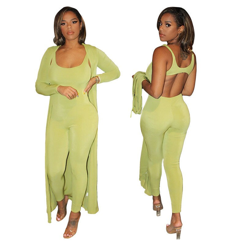 Two Piece Set Women 2 Piece Set Fall Clothes for Women 2020 Long Sleeve Cardigans Jumpsuit 2 Pieces Sets Outfits