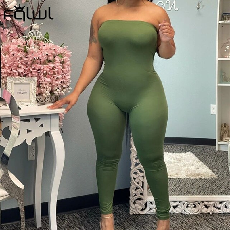 Women Sleeveless Backless Jumpsuit 