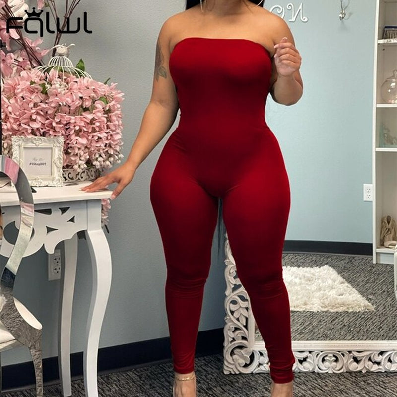 Women Sleeveless Backless Jumpsuit 